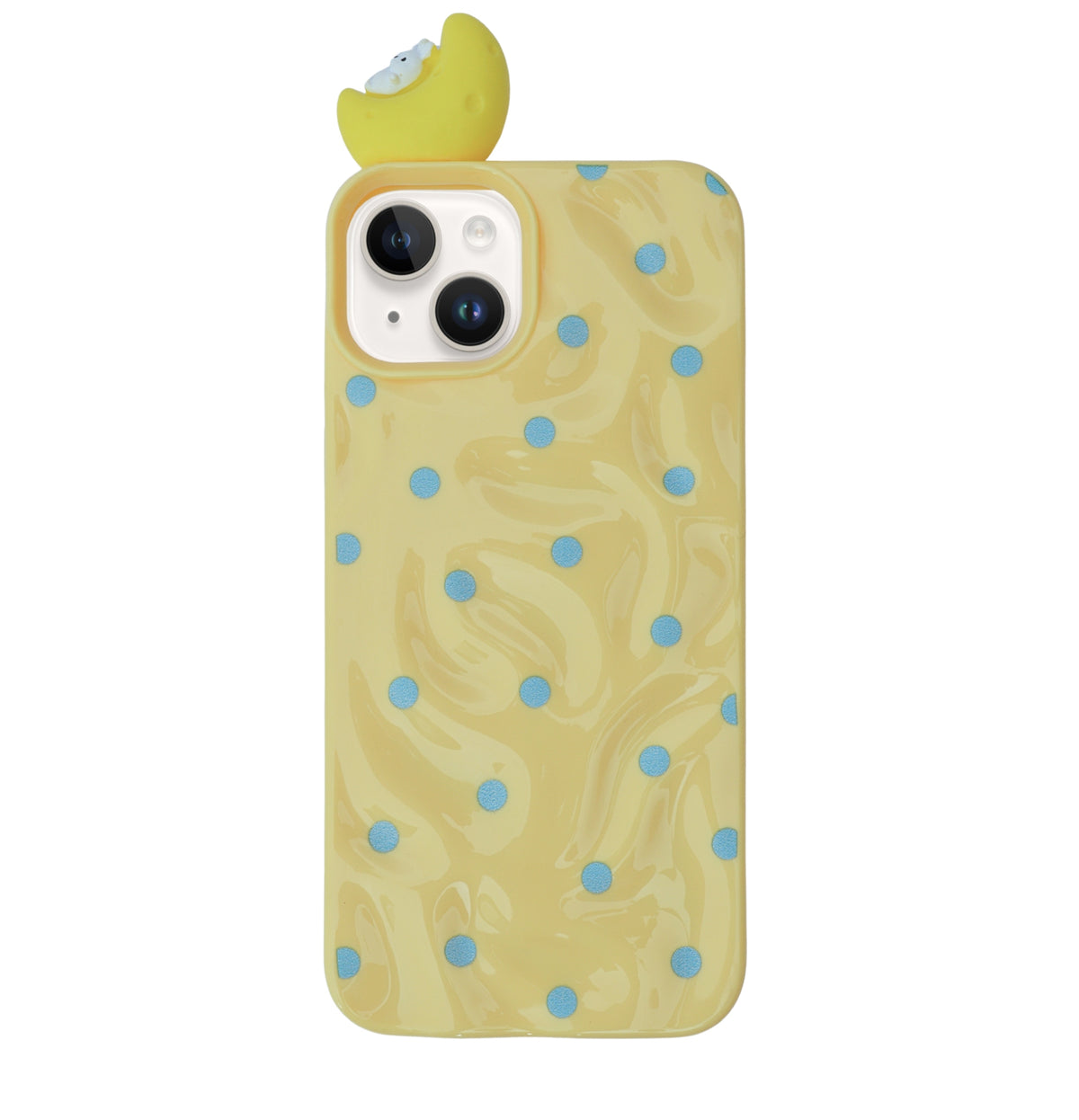 3D Cartoon Character with Polka Dots Soft Phone Case for iPhone 13/ 14