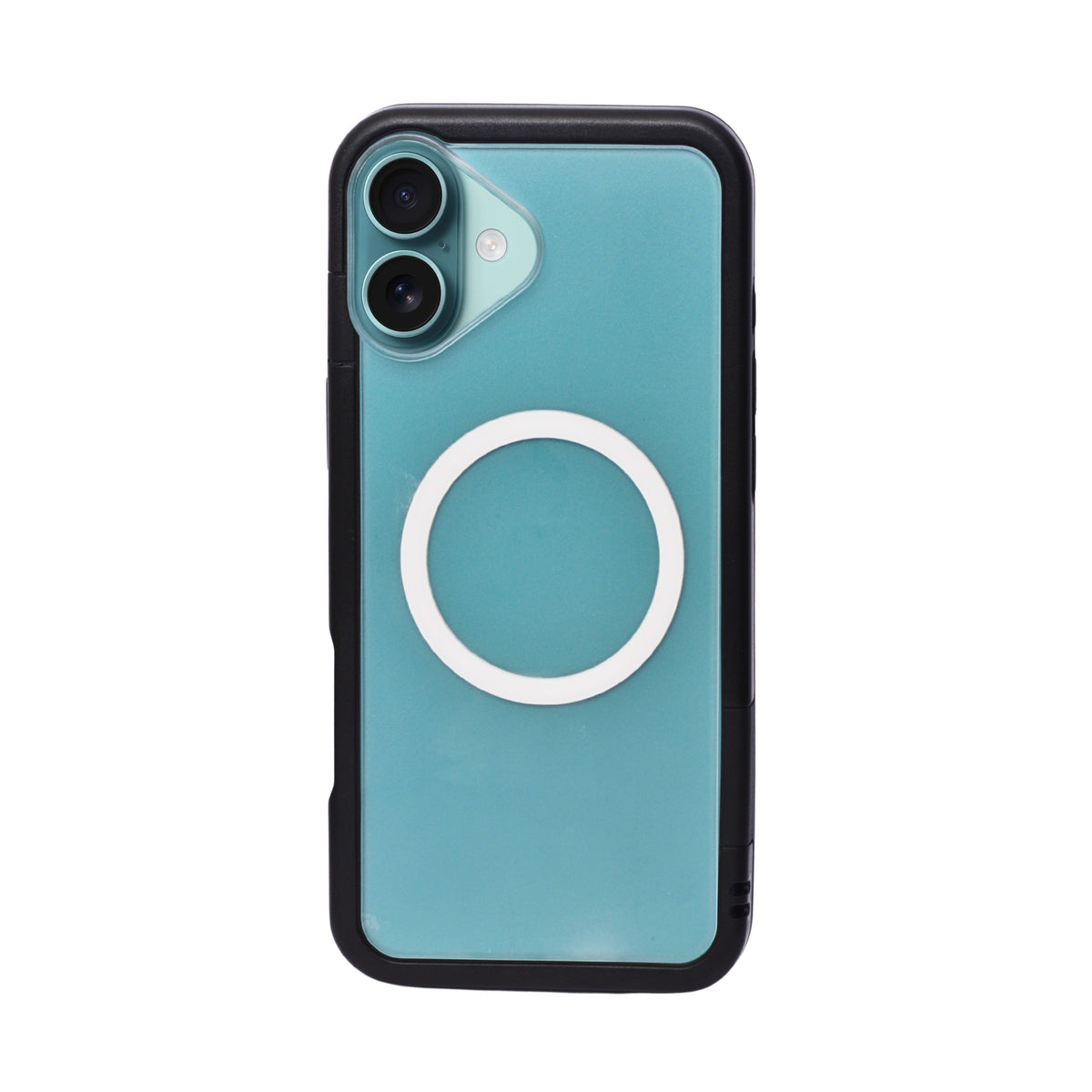 Dual Color Edge Matte Transparent MagSafe Phone Case for iPhone 16