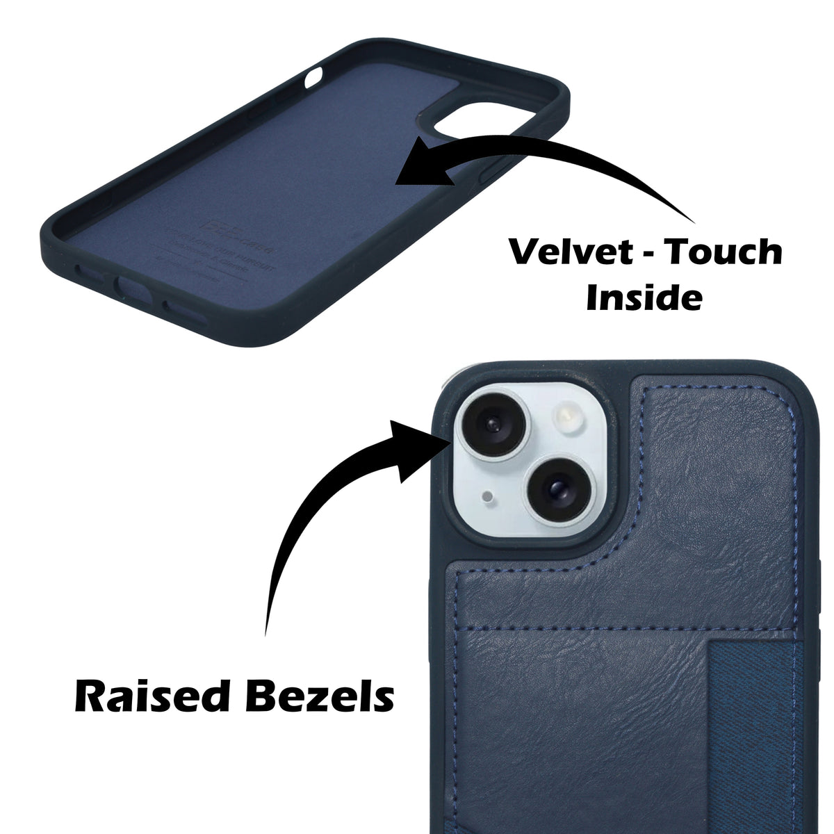 Slim Leather Wallet With Card Holder Case For iPhone 14 Plus / 15 Plus