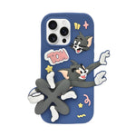 3D Running Tom and Jerry Soft Silicone Phone Case for iPhone 13 Pro Max/ 14 Pro Max/ 15 Pro Max