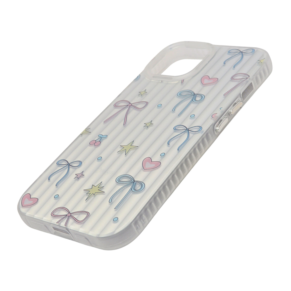 Aesthetic Bow & Floral Phone Case for iPhone 15