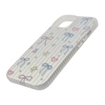 Aesthetic Bow & Floral Phone Case for iPhone 15