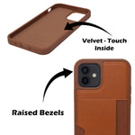Slim Leather Wallet With Card Holder Case For iPhone 12 / 12 Pro