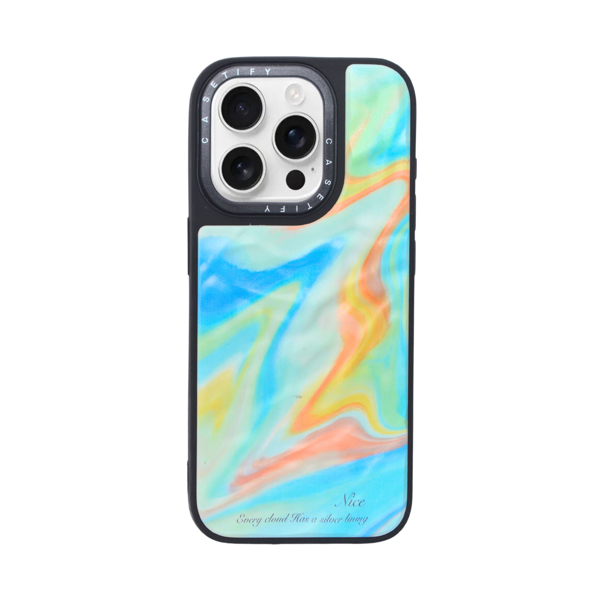 Marble Glossy Abstract Protective Phone Case For iPhone 15 Pro Max