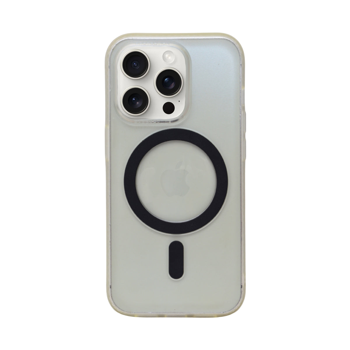 Transparent Protective Phone Case with Built-in MagSafe Ring for iPhone 14 Pro
