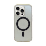 Transparent Protective Phone Case with Built-in MagSafe Ring for iPhone 14 Pro