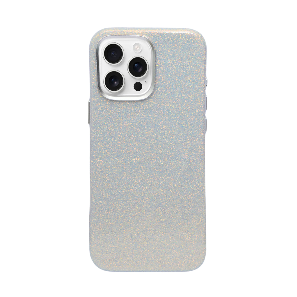 Glitter Marble Rainbow Case with Sparkle Finish Cover For iPhone 16 Pro Max