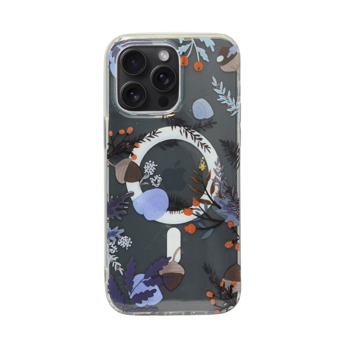 Floral Transparent MagSafe Shockproof Protection Phone Case For iPhone 14 Pro Max