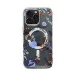 Floral Transparent MagSafe Shockproof Protection Phone Case For iPhone 14 Pro Max