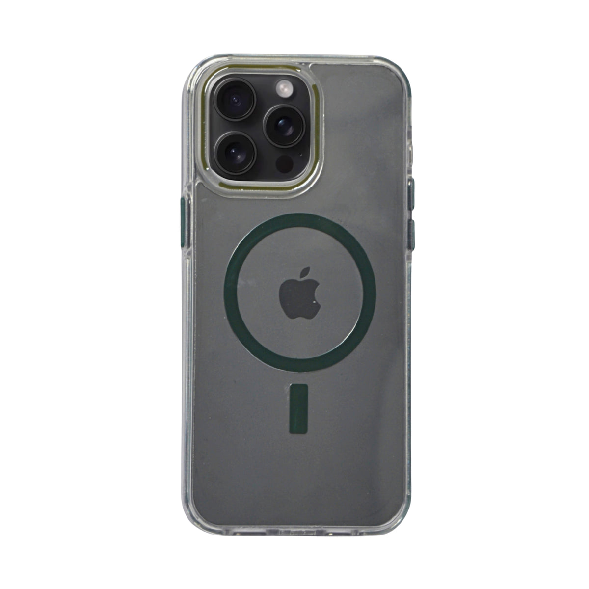 Transparent MagSafe with Colored Border Phone Case For iPhone 14 Pro
