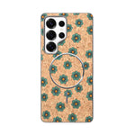 Cork Texture Printed MagSafe Compatible Phone Case for Samsung Galaxy S25 Ultra