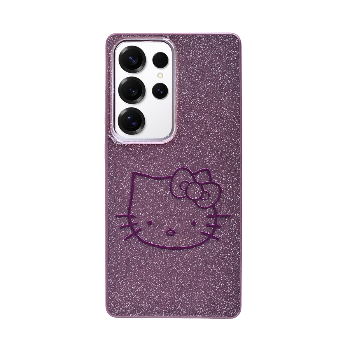 Glitter Sparkle Kitty Phone Case for Samsung Galaxy S25 Ultra