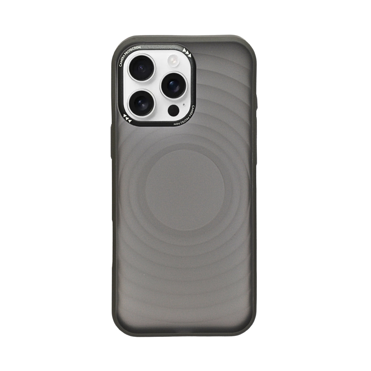 Stylish Durability Acrylic Corrugated Lines Skin Feel Case For iPhone 16 Pro Max