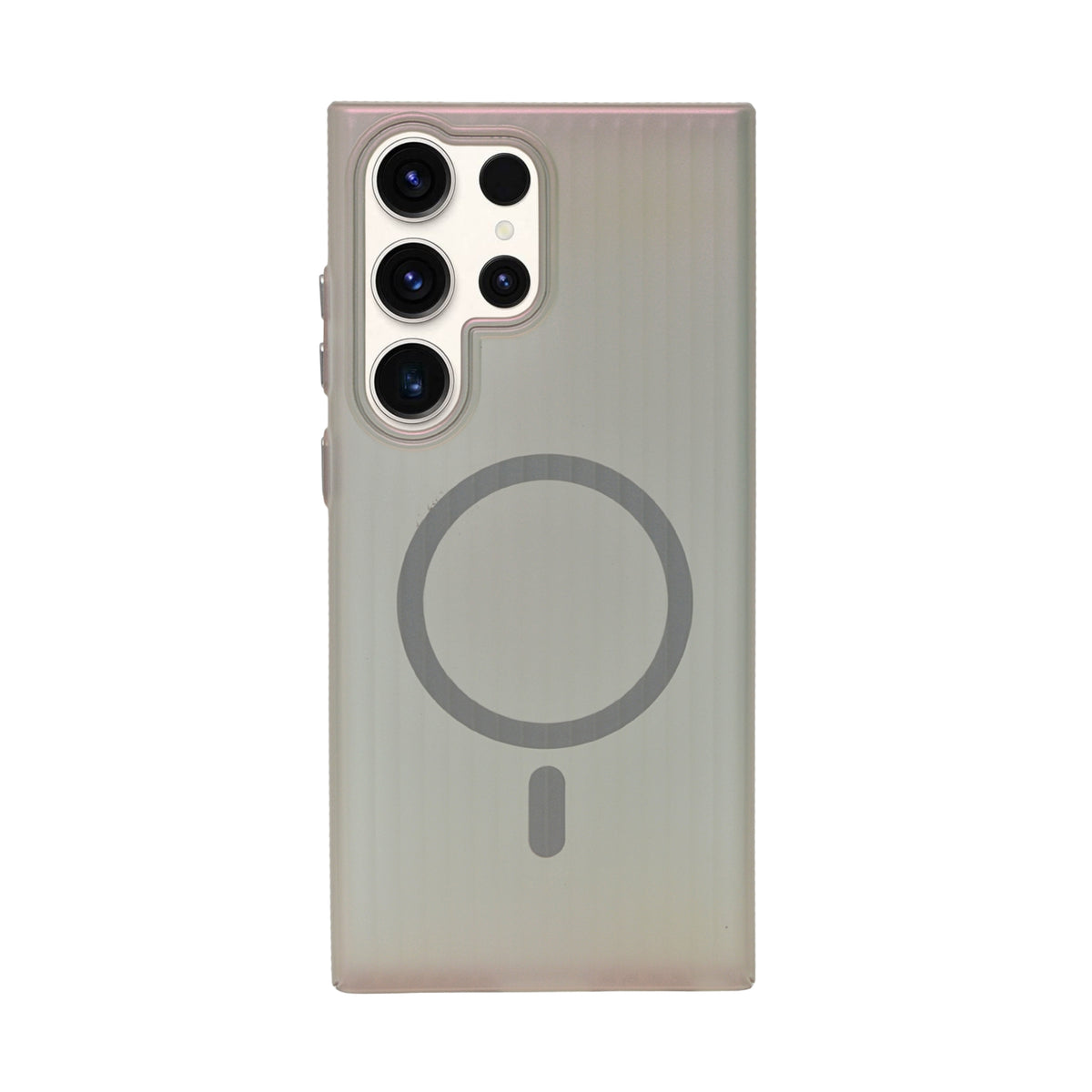 Minimalist Frosted Vertical Stripe MagSafe Case for Samsung S23 Ultra