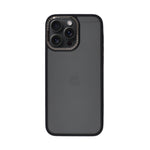 Crystal Clear with Carbon Fiber Border Design Phone Case for iPhone 15 Pro Max