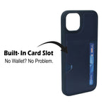 Slim Leather Wallet With Card Holder Case For iPhone 14 Plus / 15 Plus