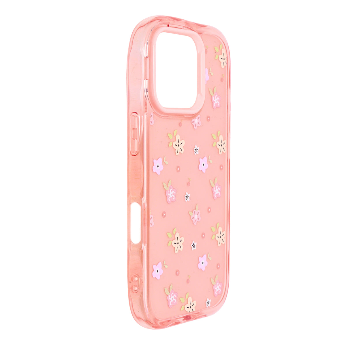 Cute Transparent Wavy Edge Phone Case for iPhone 16 Pro