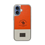Santa Barbara Polo Club Dual Tone Leather Finish Phone Case for iPhone 17