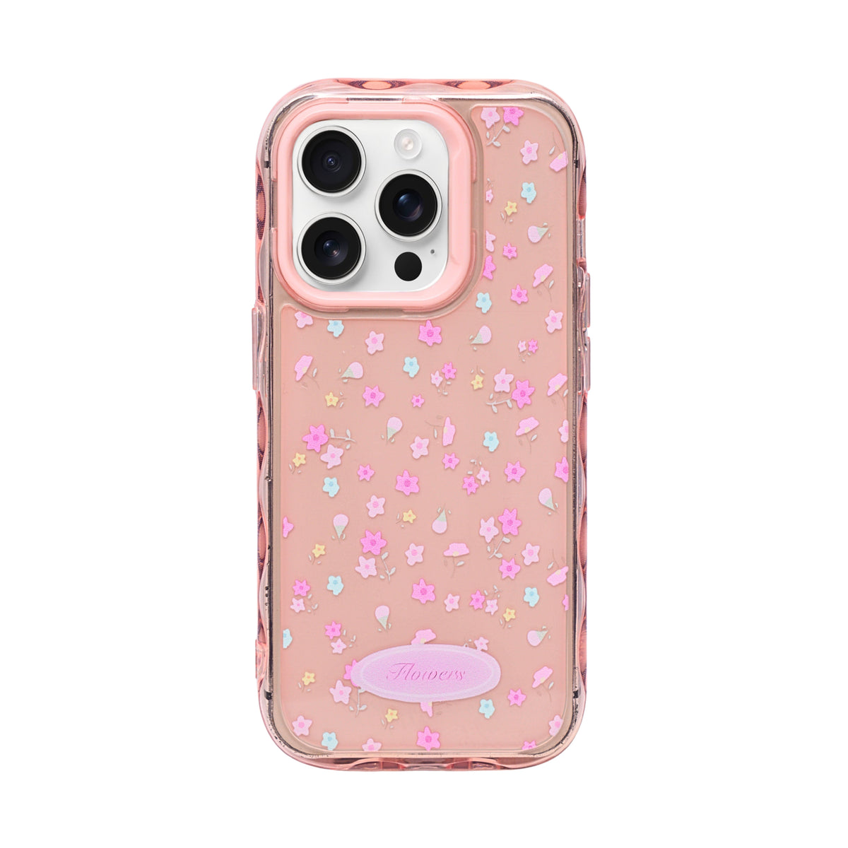 Cute Transparent Wavy Edge Phone Case for iPhone 14 Pro
