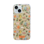 Floral Bunny Garden Design with Charms Phone Case for iPhone 15