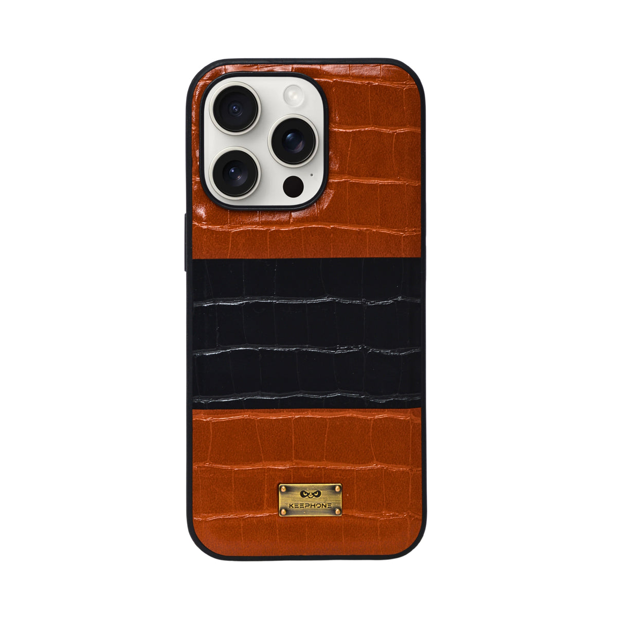 Crocodile Texture Leather Phone Case for iPhone 13 Pro