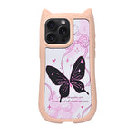 Cute Cartoon Phone Case with Cat Ears For iPhone 15 Pro