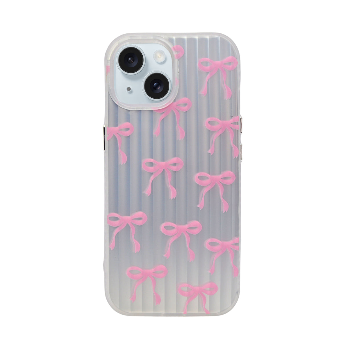 Aesthetic Bow & Floral Phone Case for iPhone 15