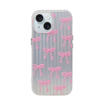 Aesthetic Bow & Floral Phone Case for iPhone 15