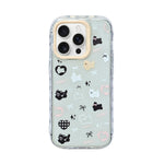 Cute Transparent Wavy Edge Phone Case for iPhone 14 Pro
