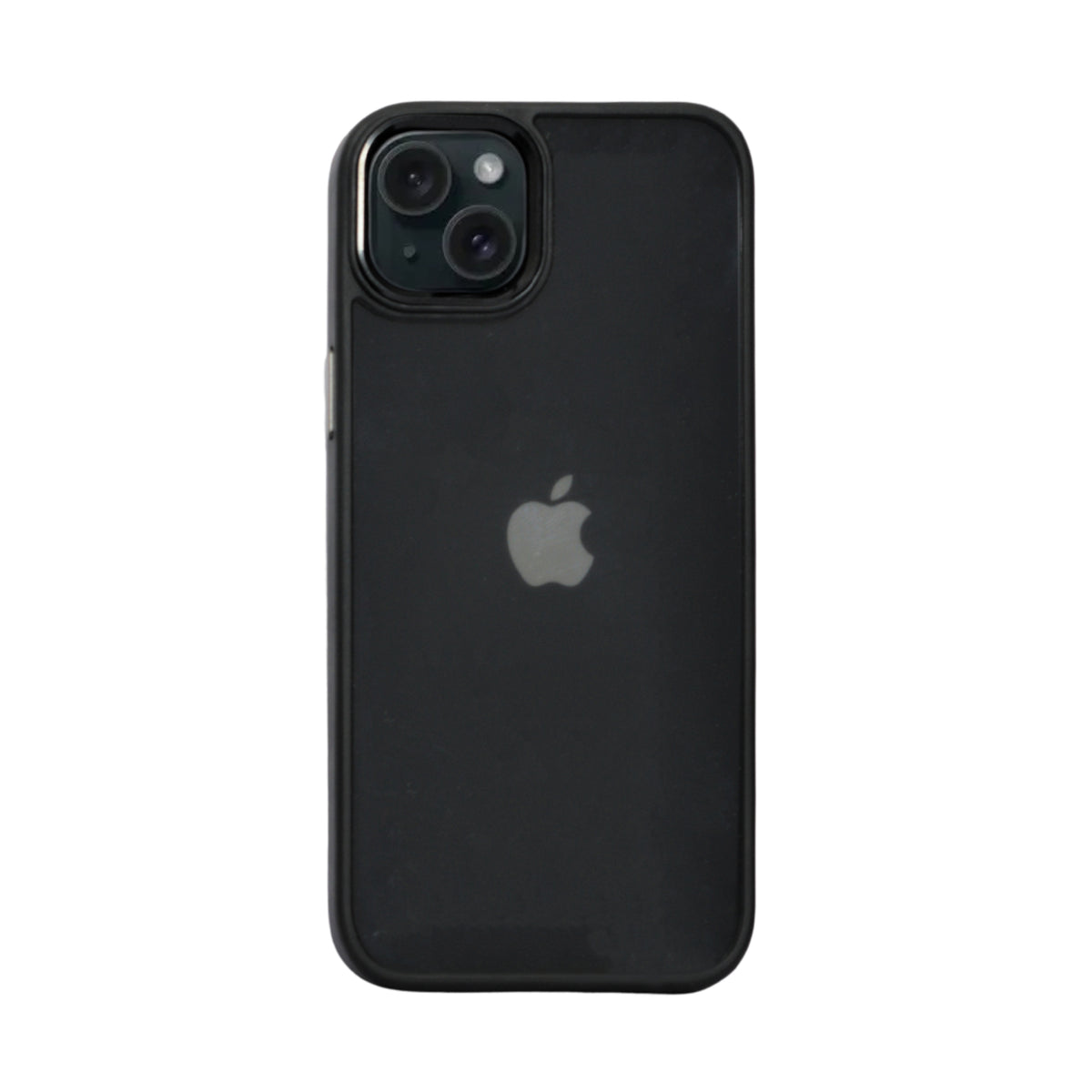 Transparent Hard back with Chrome Border Anti Slip Grip Phone Case for iPhone 14 Plus/15 Plus