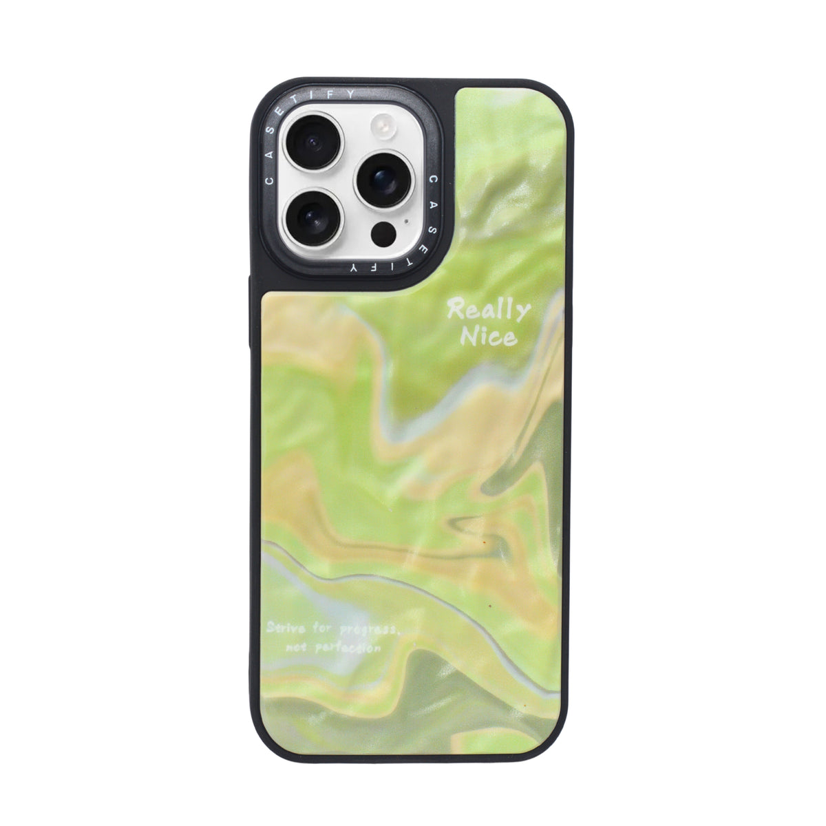 Marble Glossy Abstract Protective Phone Case For iPhone 15 Pro Max