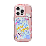 Cute Transparent Wavy Edge Phone Case for iPhone 14 Pro