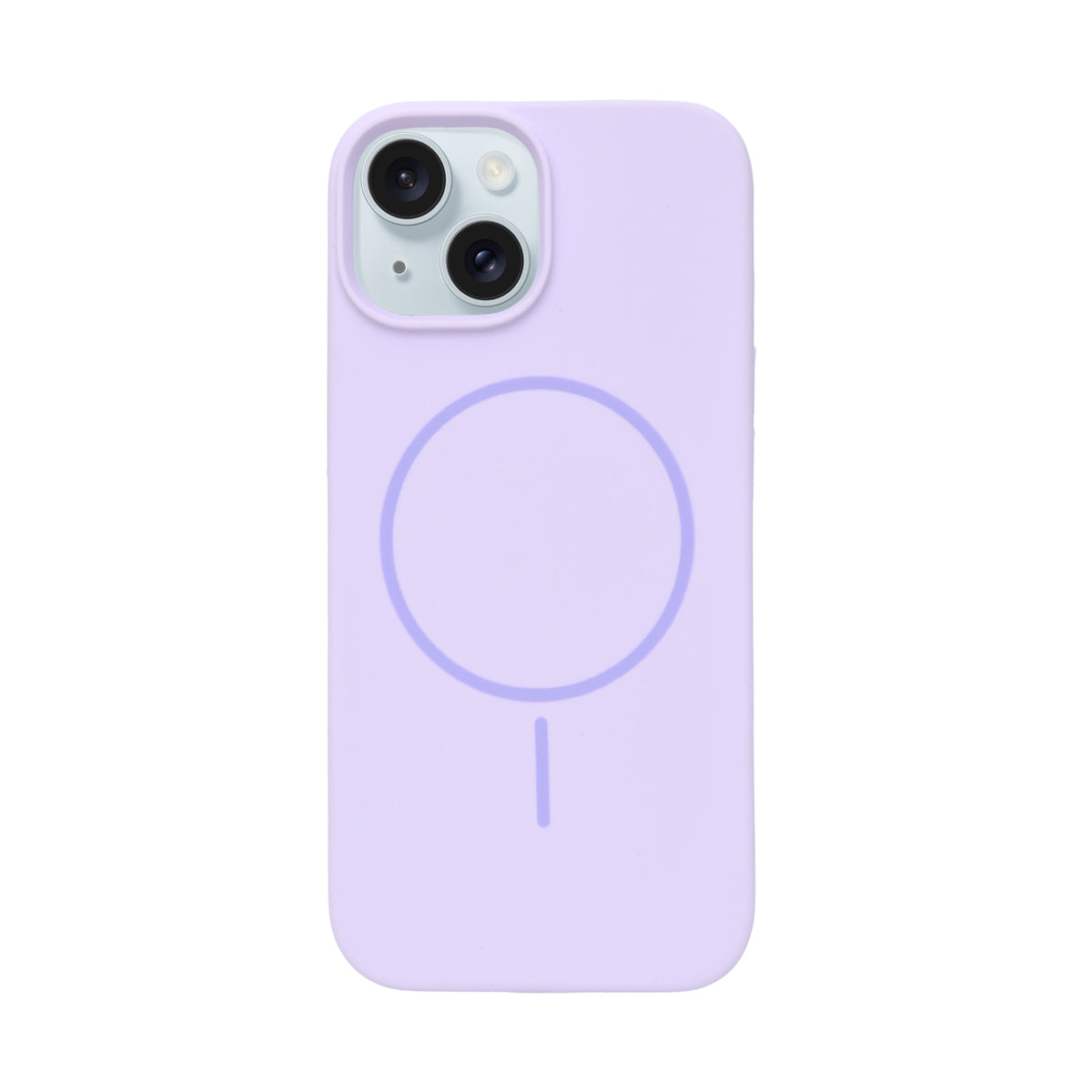 Soft Silicone with MagSafe Ring Phone Case for iPhone 15