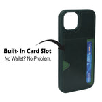 Slim Leather Wallet With Card Holder Case For iPhone 14 Plus / 15 Plus
