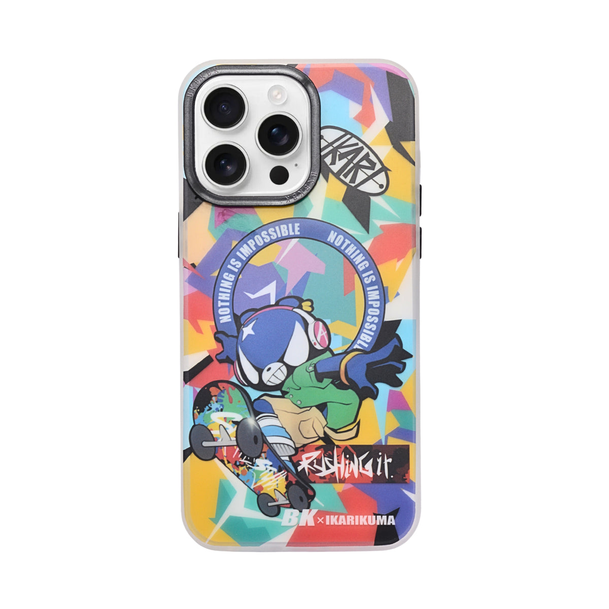IKARIKUMA Angry Bear Series Cartoon Protective Phone Case For iPhone 15 Pro Max