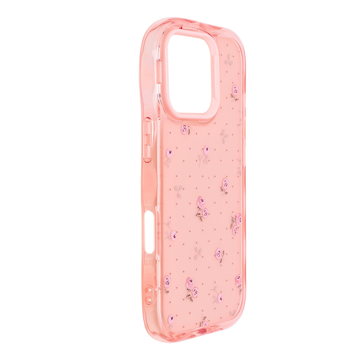 Cute Transparent Wavy Edge Phone Case for iPhone 16 Pro