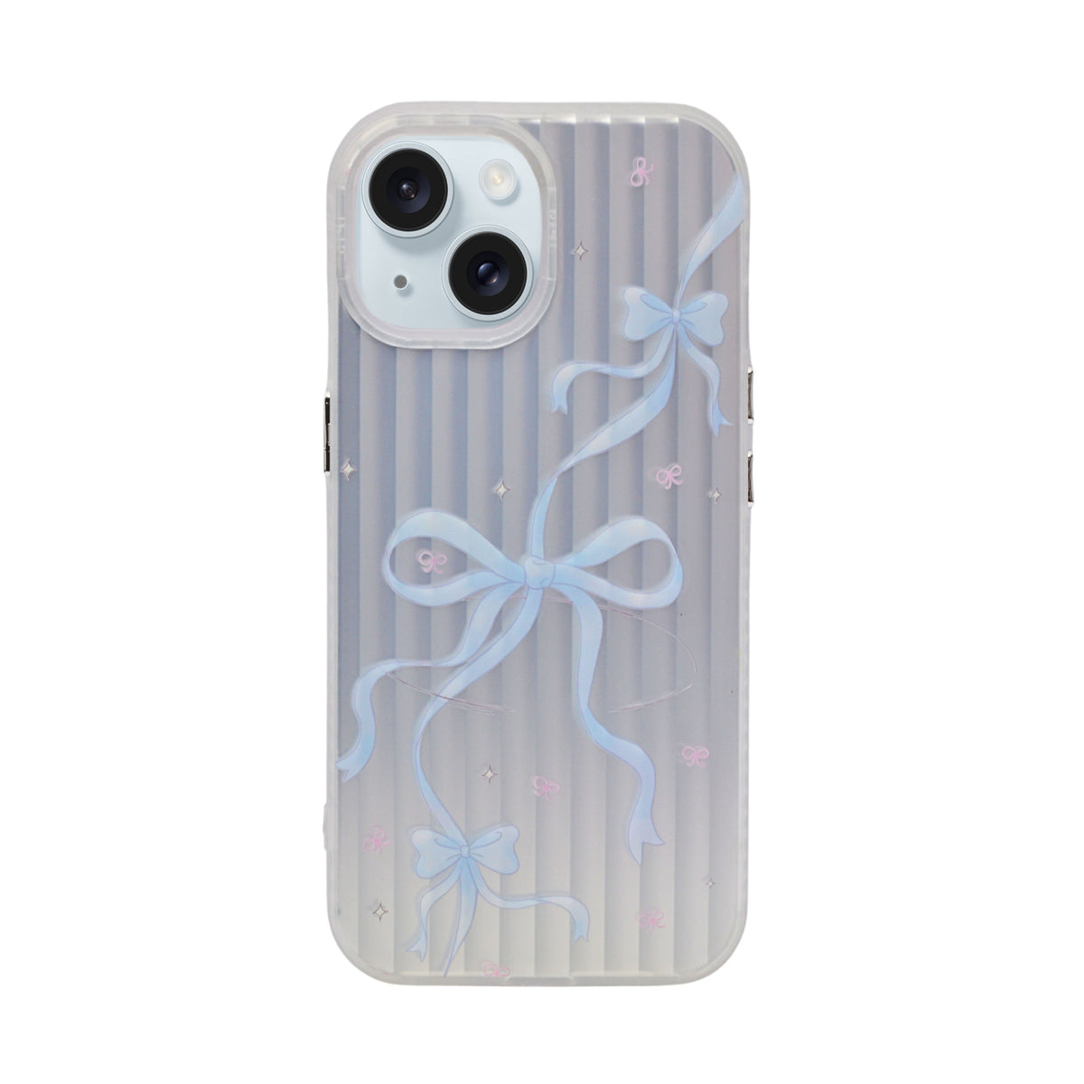 Aesthetic Bow & Floral Phone Case for iPhone 15