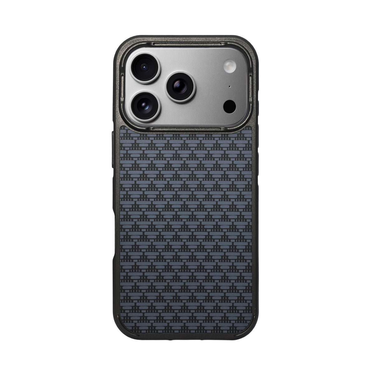 Geometric Carbon Fiber Texture Phone Case for iPhone 17 Pro Max