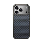 Geometric Carbon Fiber Texture Phone Case for iPhone 17 Pro Max