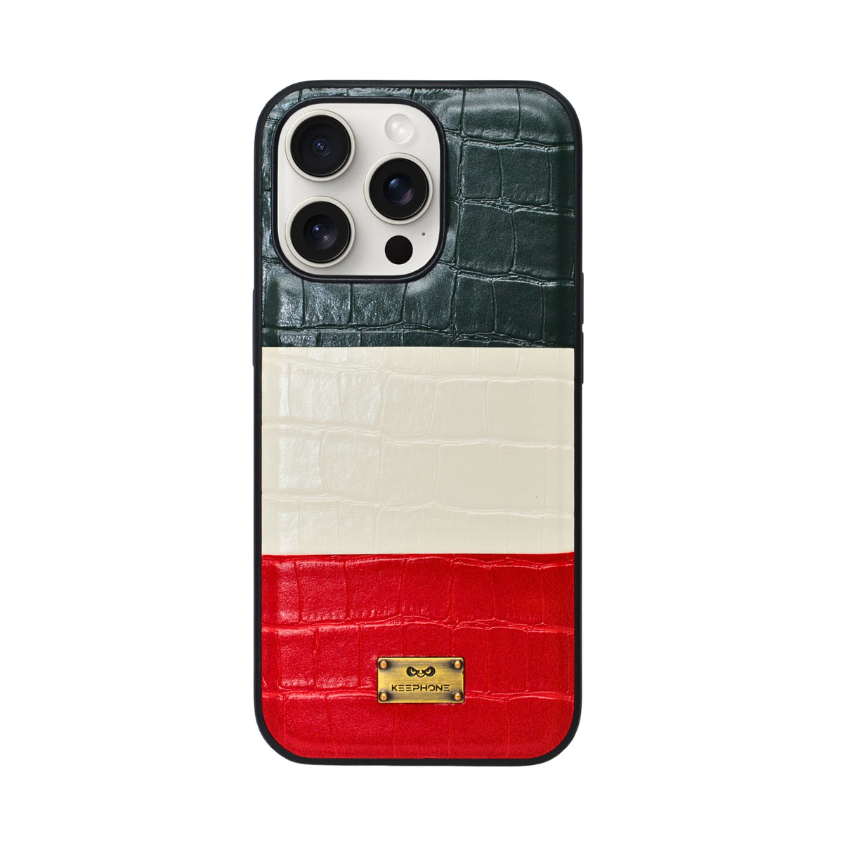 Crocodile Texture Leather Phone Case for iPhone 13 Pro