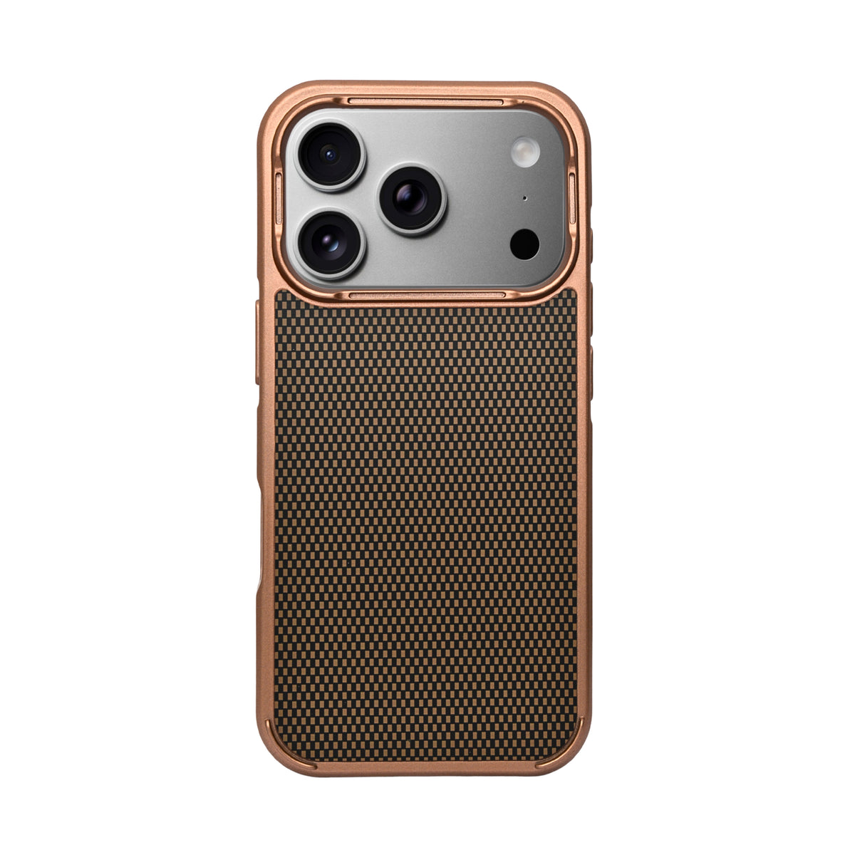 Geometric Carbon Fiber Texture Phone Case for iPhone 17 Pro Max