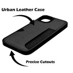 Slim Leather Wallet With Card Holder Case For iPhone 14 Plus / 15 Plus