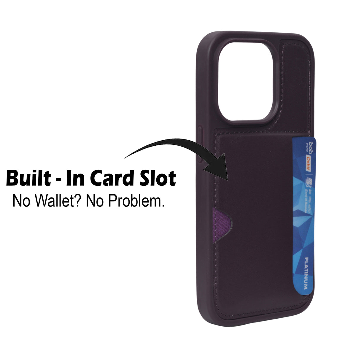Slim Leather Wallet With Card Holder Case For iPhone 14 Pro Max