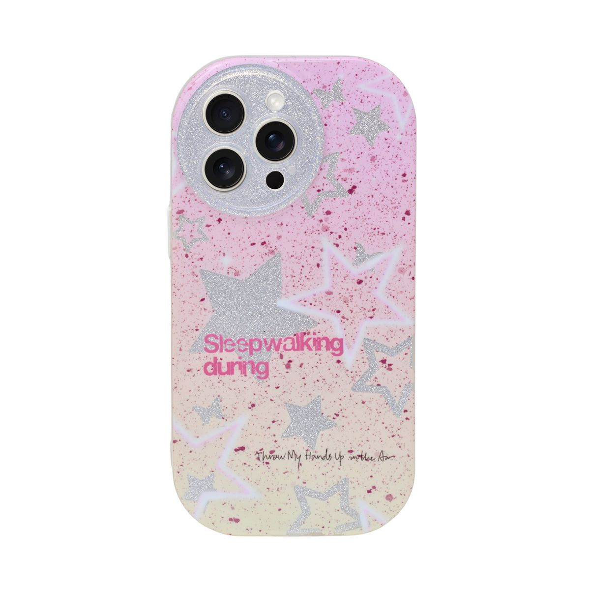 Shimmer Star Gradient With Round Camera Cut Phone Case for iPhone 14 Pro Max