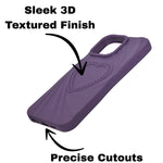 3D Heart Design Soft Silicone Protective Case for iPhone 16 Pro Max