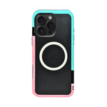 Dual Color Edge Matte Transparent MagSafe Phone Case for iPhone 16 Pro