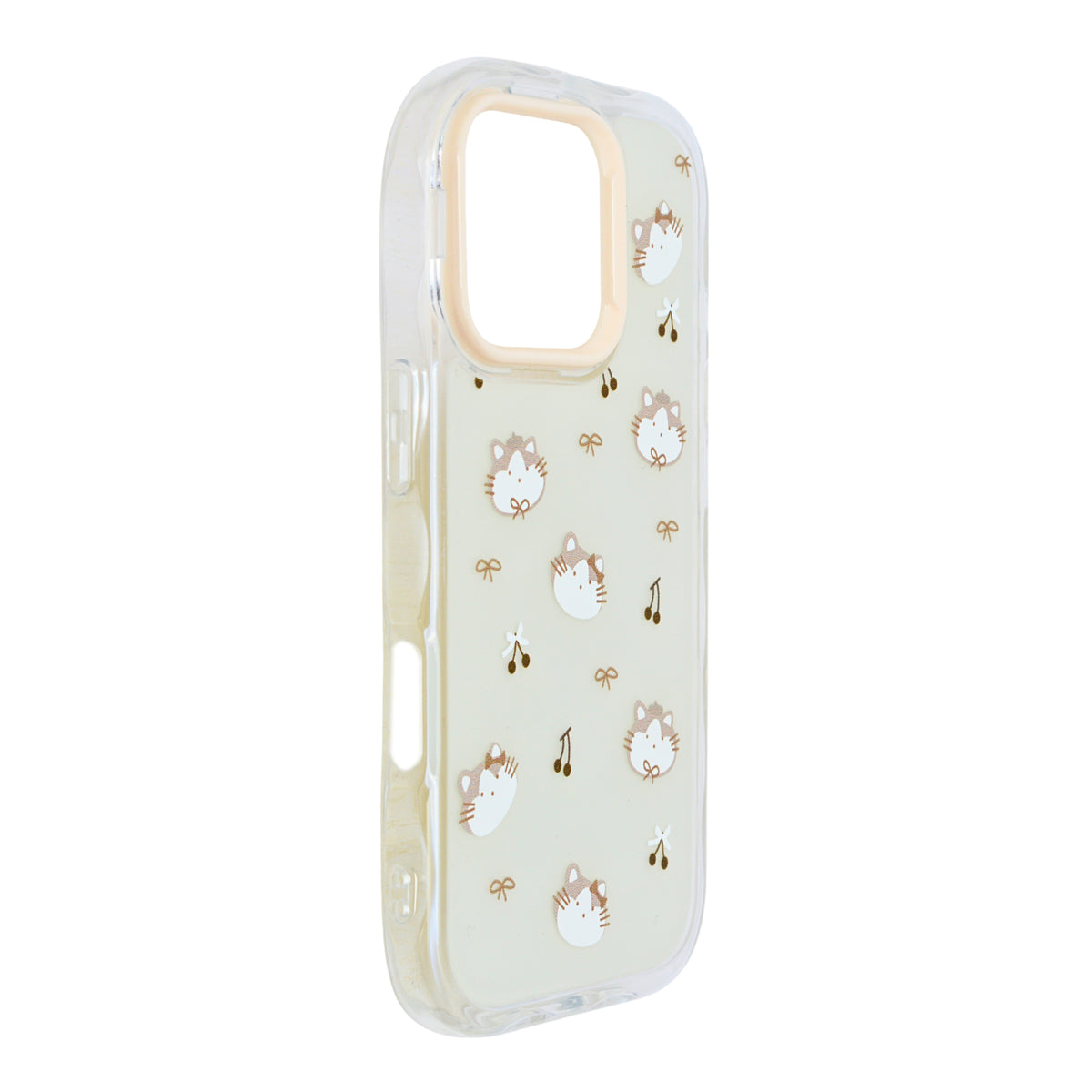 Cute Transparent Wavy Edge Phone Case for iPhone 16 Pro