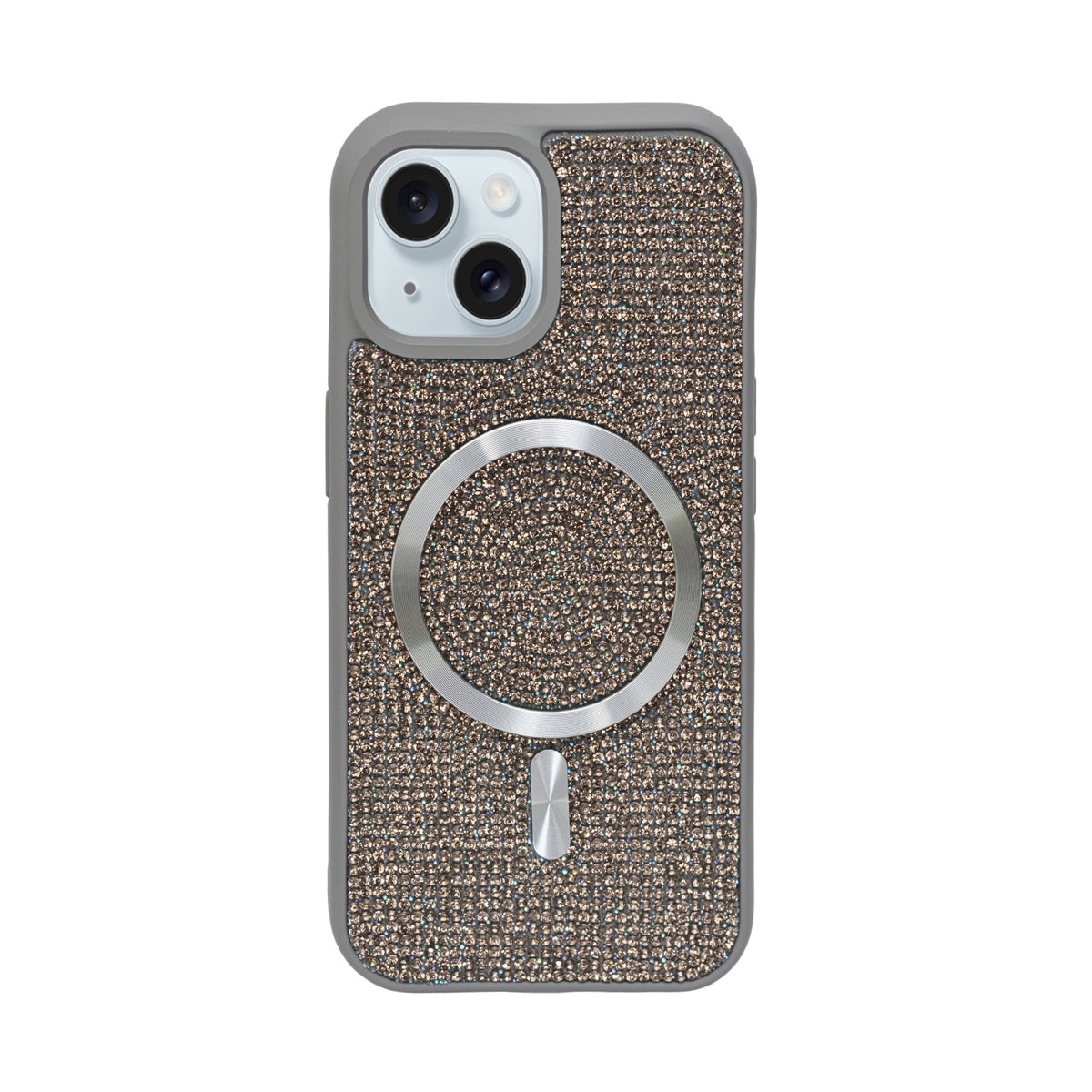 Luxury Rhinestone MagSafe Compatible Phone Case for iPhone 15