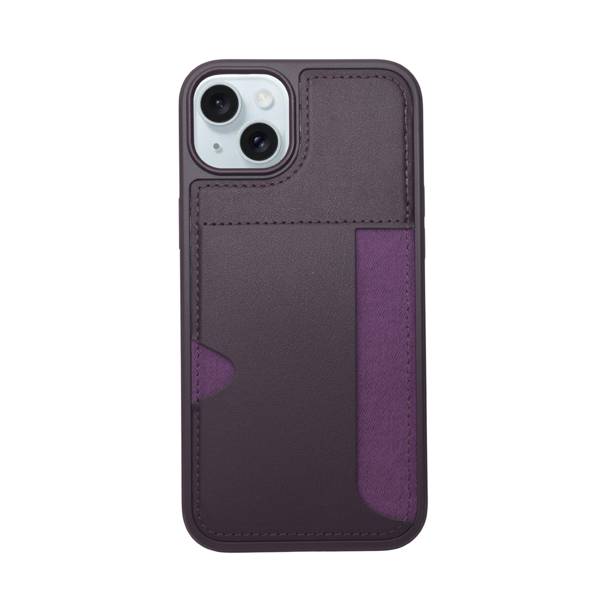 Slim Leather Wallet With Card Holder Case For iPhone 14 Plus / 15 Plus