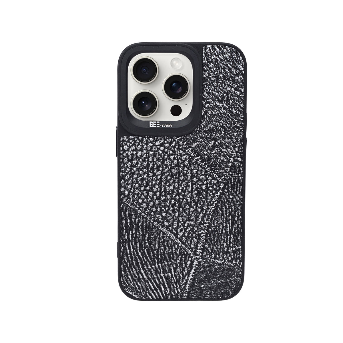 Luxury Textured Leather Finish with Raised Camera Frame Phone Case for iPhone 14 Pro